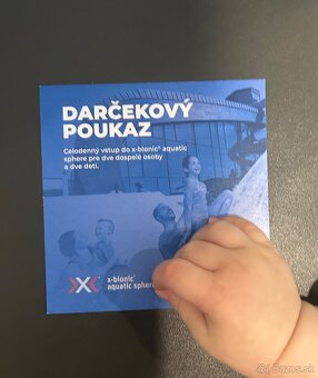 Darčeková poukážka do x-bionic aquatic sphere Šamorín 2+2 - 2