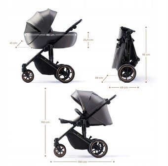 Kinderkraft kocik 3v1 prime 2 s autosedackou a prislusenstvo - 2