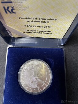 Zavedenie ceskoslovenskej koruny 1919 - 2019 / 2000 kc - 2