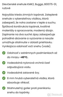 Predám dievčenské snehule Bugga - 2