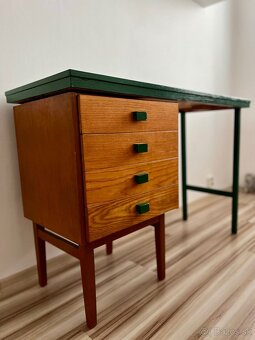 Retro písací stôl – veľmi dobrý stav - 2
