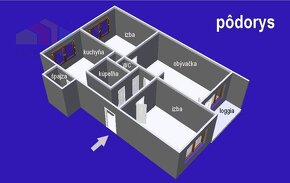 EXKLUZÍVNE PREDAJ - trojizbový byt 73 m² + loggia, Piešťany, - 2