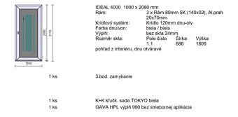 vchodove dvere 1000mm - 2