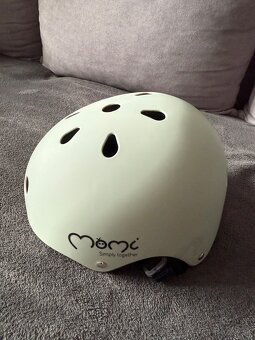 Detská prilba MoMi MIMI matná zelená - 2