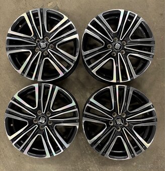 hliníkové disky 5x100 seat r17,letné pneumatiky 205/55r17 - 2