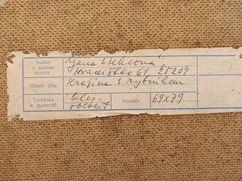 Obraz Jana Lieblová, Záhorie, olej 63x73 - 2