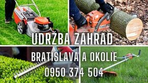 KOSENIE TRÁVY, PÍLENIE DREVA OD 30€ - 2