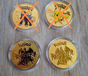 Zlaté pokémon mince - 2
