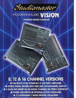 Predám Studiomaster Powerhouse Vision 912 - 2