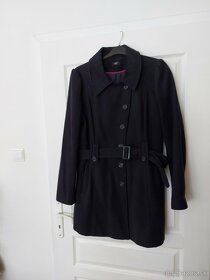 Kabát flaušový dámsky modrý 46 - 2