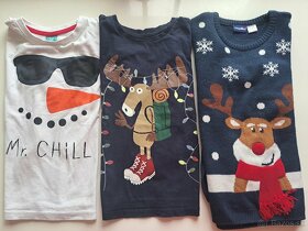 Vianočný set 2 trička + svetrík - 2