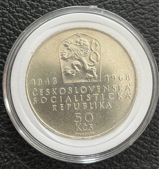 Strieborna minca 50 Kčs/1968 - 2