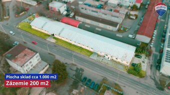 Predajný sklad s administratívou 1.200 m2, podvesným žeriavo - 2