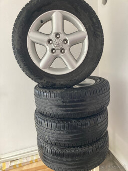 Hliníkové disky NISSAN a pneu NOKIAN 215/65 R16, 50 €/ks - 2