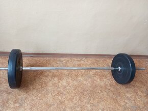 Veľká nakladacia pochromovaná činka - 30 kg - 2