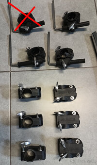 trubky, rúrky, clampy, rameno na bicie - 2