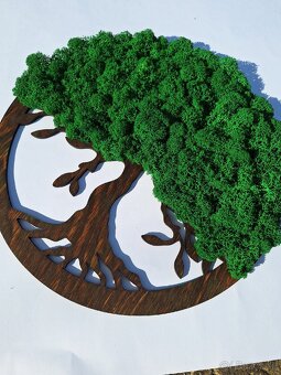 Machový obraz, strom života, 30 cm - 2