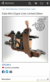 Tetovací strojček Soba nový - 2