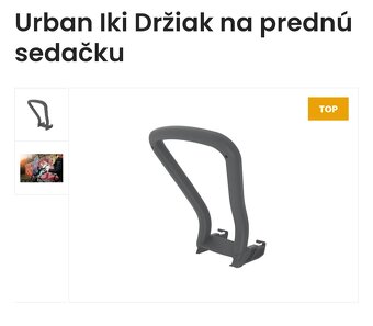 Predná detská sedačka Urban Iki na bicykel - 2