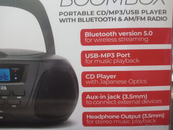 Predám prenosný CD/MP3/USB prehrávač AIWA BOOMBOX - 2