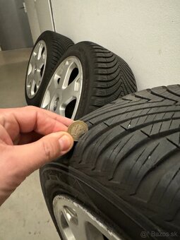 Predám 4 originálne kolesá Audi – disky 17" + nové pneumati - 2