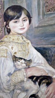 Reprodukcia od Renoira "Julie Manet s mačkou" - 2