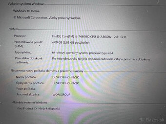 Predám funkčnú použitú matičnú dosku do notebooku T470p. - 2