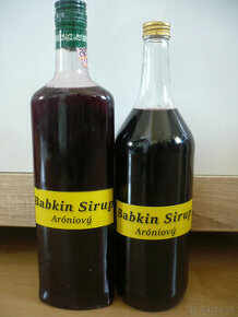 Predám Babkin sirup ríbezľový a aróniový - 2
