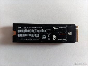Western Digital Black SN850X 1TB Heatsink, M.2 2280, NVMe - 2