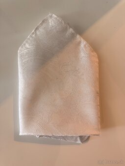 Svadobna vesta, kravata, vreckovka - 2