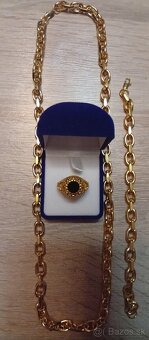 Krásny pozlátený pánsky set..plus darček - 2