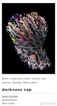 DARKNESS cap od maliara Mareka Pavlíčka s certifikátom pravo - 2