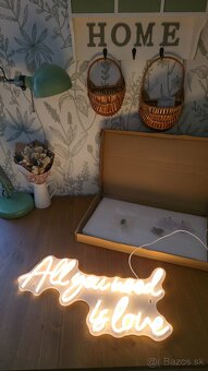 led nápis - svietiaca vyzdoba na svadbu - 2