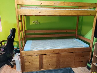 Drevená poschodová posteľ - 2