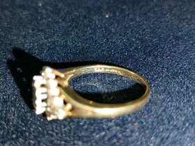 Zlaty damsky prsten Diamanty Vaha 2,837 g - 2