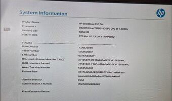 HP EliteBook 840 G6 Intel i5 základná doska - 2