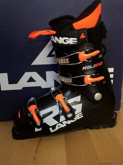Detské lyžiarky Lange RSJ 60 BLACK/ORANGE FLUO veľkosť 41 - 2
