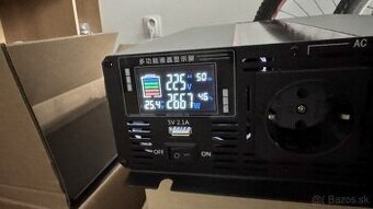 Menič z 24V na 230V čistý sínus 6000W/3000W - 2