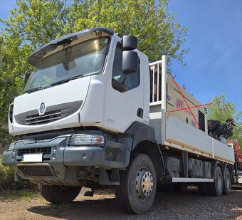 2008 Renault 6x4 +HR(2014) HIAB 188 jeřáb s radio valník 32t - 2