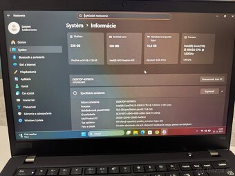 Lenovo ThinkPad T490 i5-8365U 16GB/256GB Windows 11 - 2