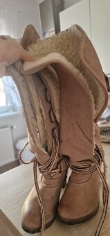 Dámske kožené čižmy 37 - 2