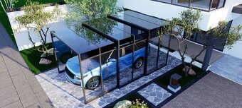 Prístrešok pre auto a pergola v jednom - 2