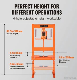 Hydraulicku dielensky lis 6t novy - 2
