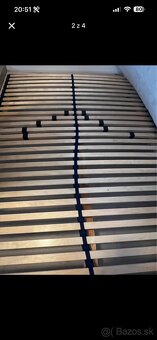 Predám postel +matrac+ rošt - 2