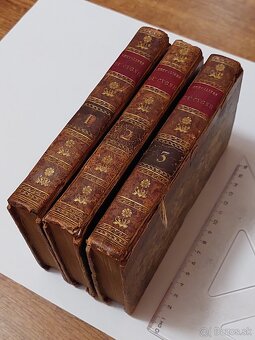 3 knihy z roku 1797 originály - 2