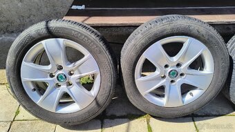 205/55 r16 škoda letná sada 5x112 - 2