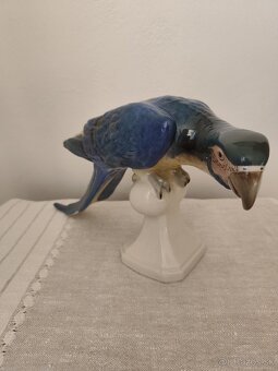 Royal dux veľký papagáj porcelánová soška - 2