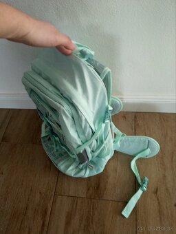 Mentolová školská taška-ruksak - 2