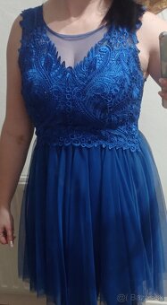 Kratke saty kralovsky modre - 2