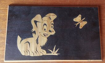 Drevené retro obrazy - 2